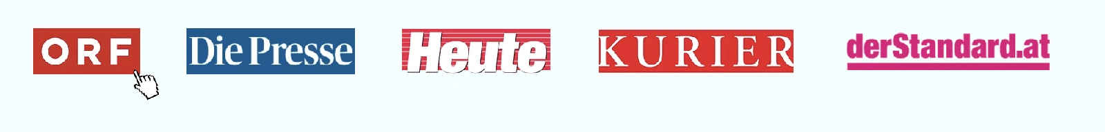 Bekannt aus ORF, Die Presse, Heute, Kurier und derStandard.at